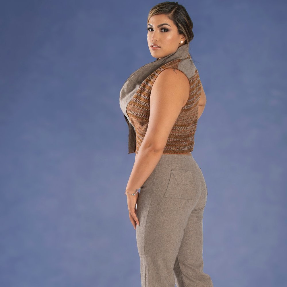 Orange Dimensionals Vest Set